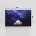 Obraz na płótnie 120x80 - Kosmos - Ziemia i Księżyc - kosmos, ziemia
