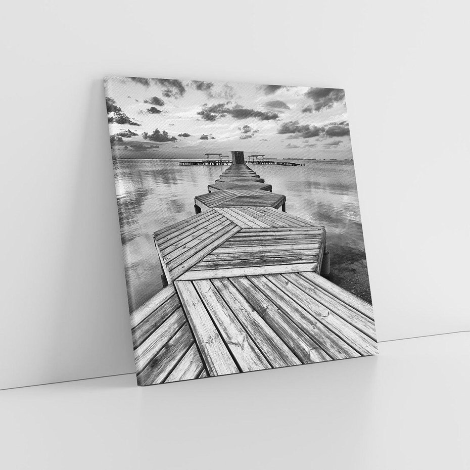 Obraz na płótnie 30x30 - Pomost nad Morzem - pomost, morze