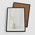 Plakat w ramie 50x70 - Sztuka Prostoty - minimalistyczny wazon, źdźbła traw - rama czarna