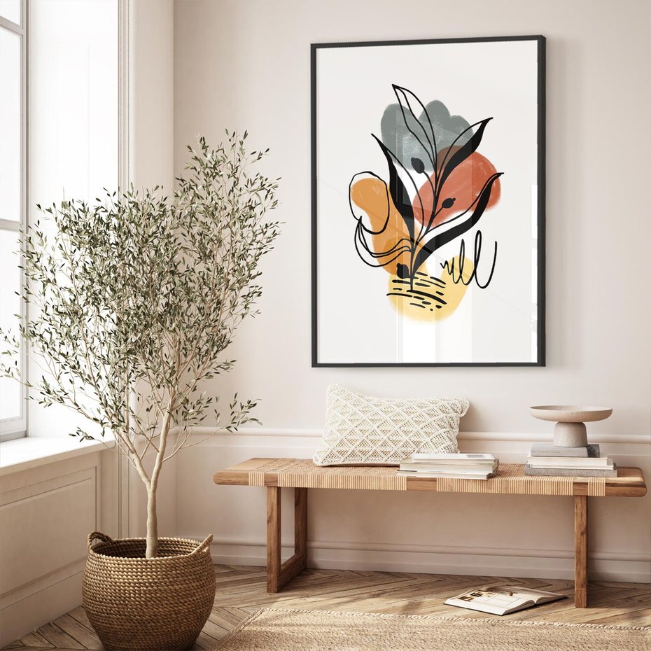 Plakat bez ramy 21x30 - Rozkwitające Abstrakcje - abstrakcja, sztuka nowoczesna