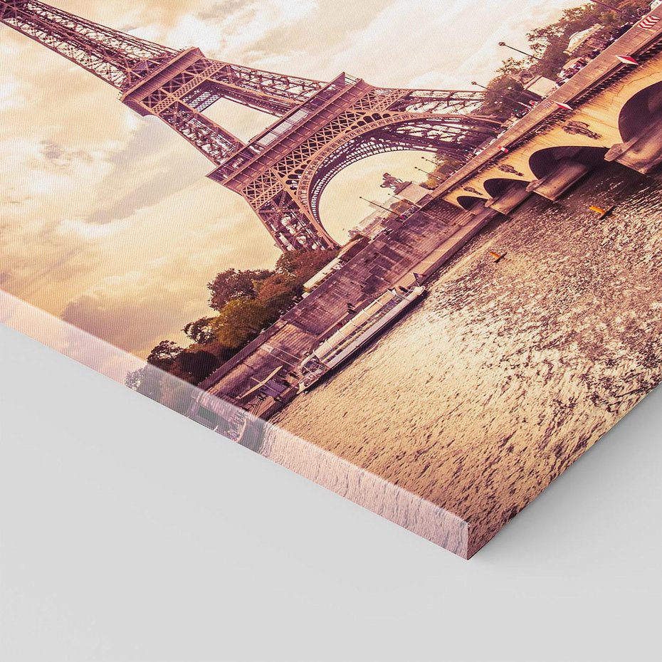 Obraz na płótnie 70x70 - Eiffla: ikona Paryża - Eiffla, Paryż