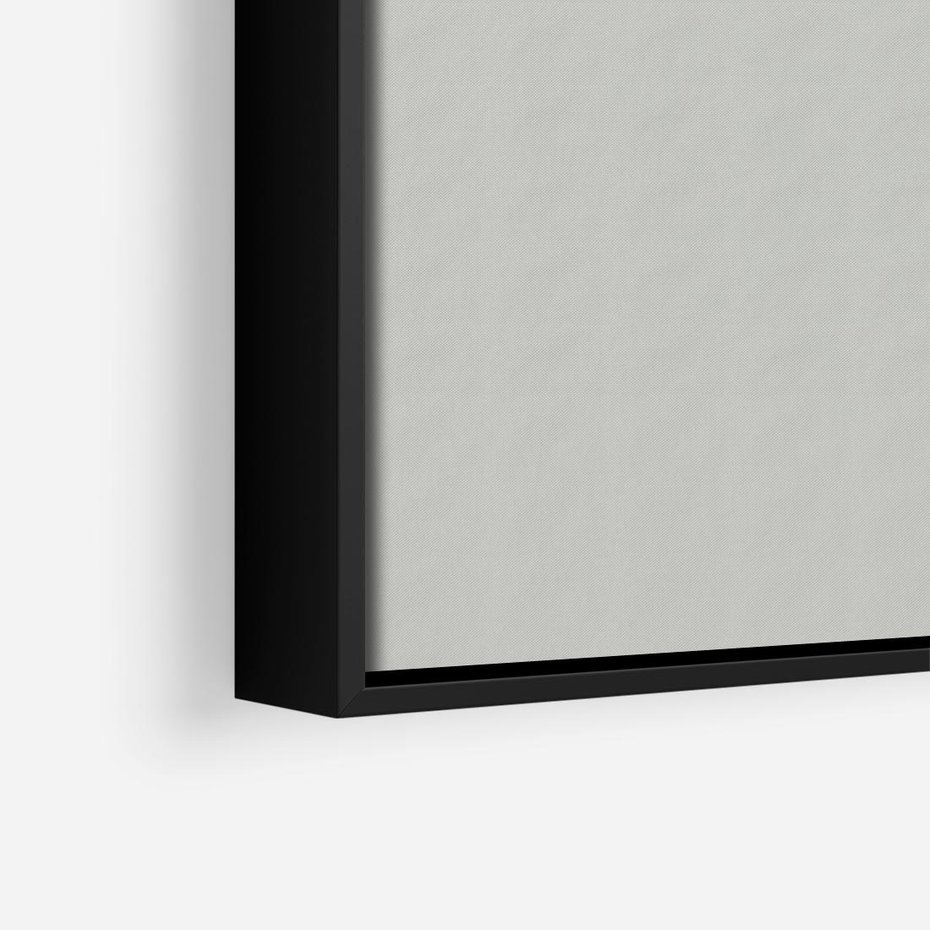 Obraz w ramie 50x50 - Zieleń i Subtelność - kaktusy, liście - rama czarna