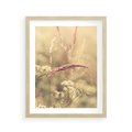 Plakat w ramie 40x50 - Boho Wizja - suszone, trawy - rama drewno