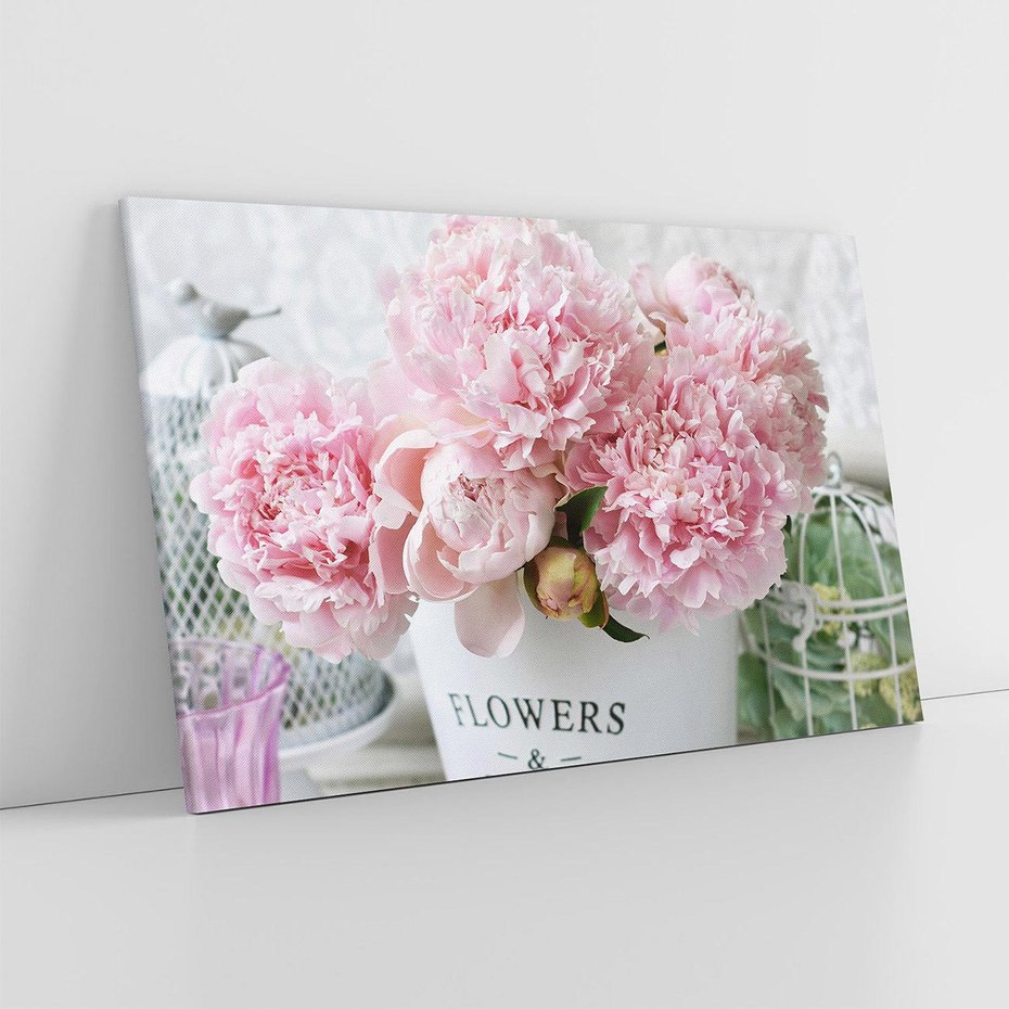 Obraz na płótnie 120x80 - Miłość w powietrzu - kwiaty, romantyczne