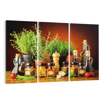 Obraz na płótnie 120x80 - Magia przypraw: aromatyczne zmysły - przyprawy,