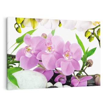 Obraz na płótnie 120x80 - Orchidea w SPA - spa, orchidea