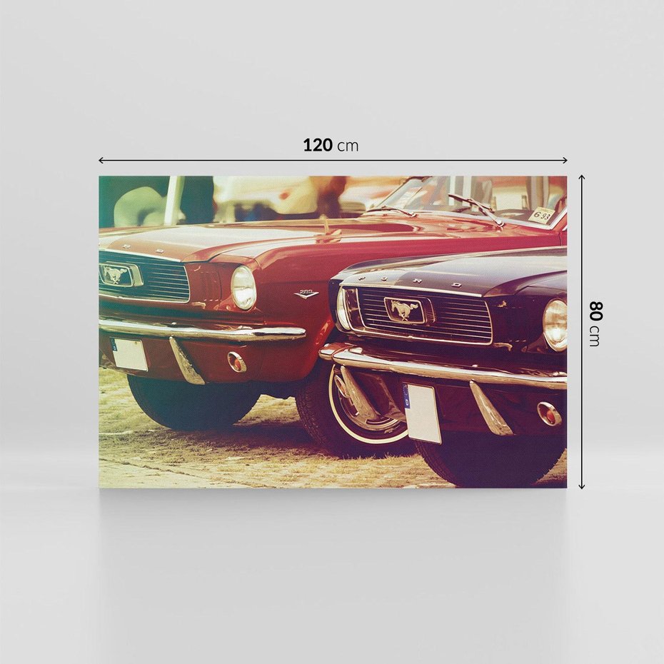 Obraz na płótnie 120x80 - Mustang - Muscle Car Retro - mustang, muscle car