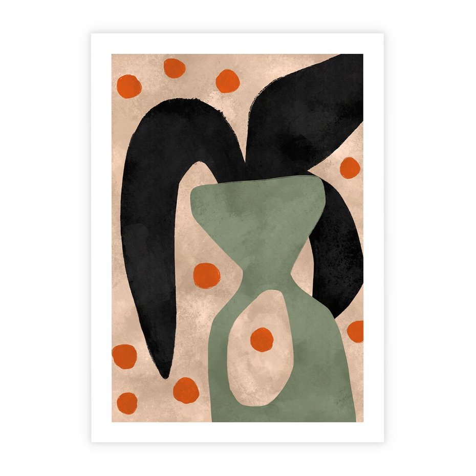 Plakat bez ramy 21x30 - Impresje Boho - abstrakcyjny obraz, plakat