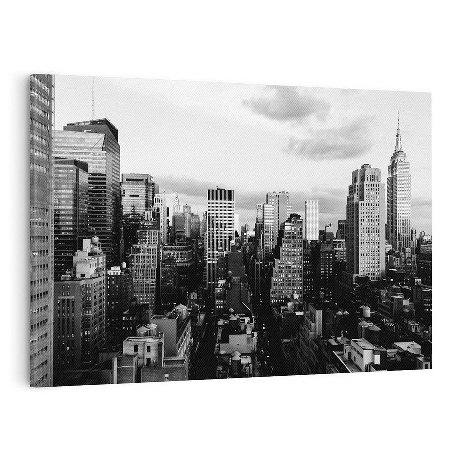 Obraz na płótnie 120x80 - Wibracje Miejskiego Życia - miasto, wieżowce
