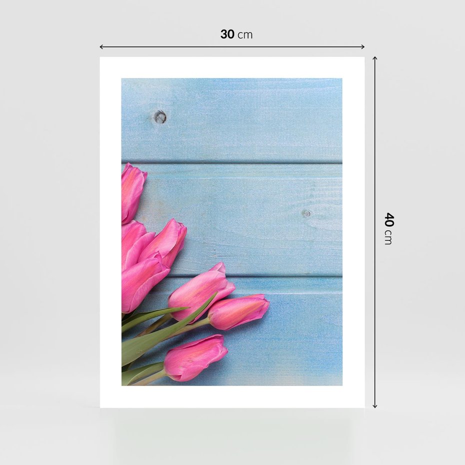 Plakat bez ramy 30x40 - Piękno w pełnym rozkwicie - kwiaty, tulipany
