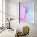 Obraz w ramie 50x70 - Ananas Abstrakcja - ananas, abstrakcja - rama czarna