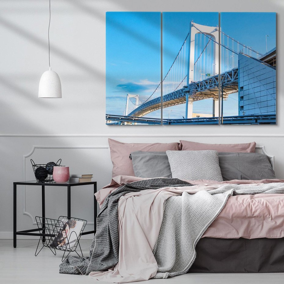 Obraz na płótnie 120x80 - Most niebo architektura - most, niebo