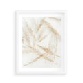 Plakat w ramie 40x50 - Pampas w Stylu Boho: Kompozycja Natury - suche trawy, pampas - rama biała