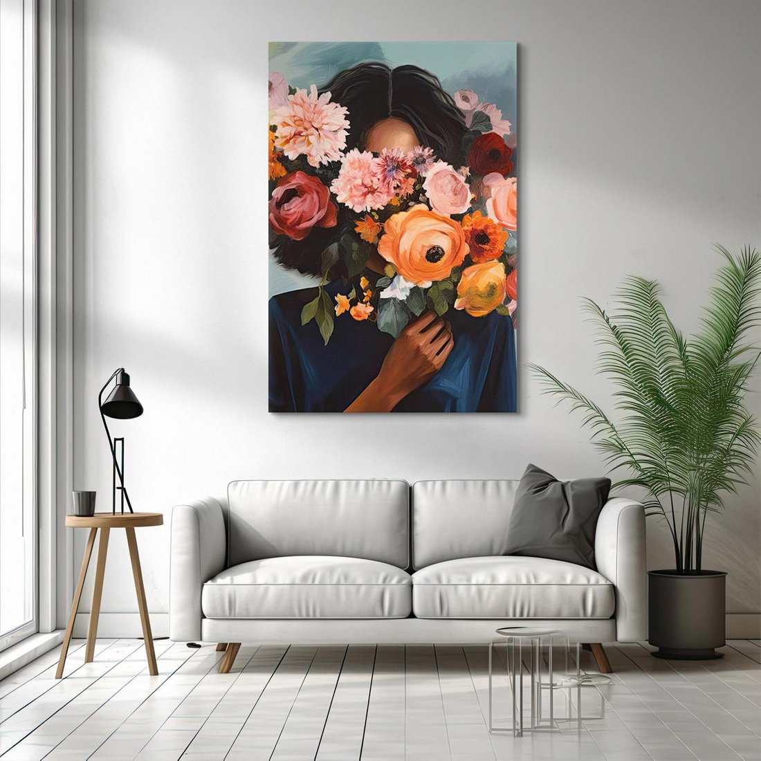 Obraz na płótnie 70x100 - Ukryte Emocje - obraz, akwarela