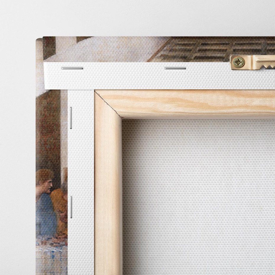 Obraz na płótnie 60x60 - "Ostatnia Wieczerza" (1495-1498) Leonardo da Vinci - Reprodukcja - reprodukcja, obraz na płótnie