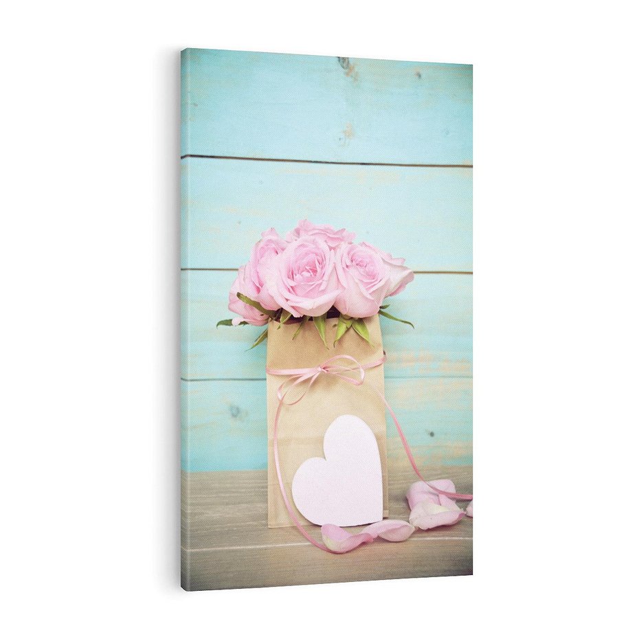 Obraz na płótnie 50x70 - Uczucie W Pełnym Rozkwicie - kwiaty, romantyczne