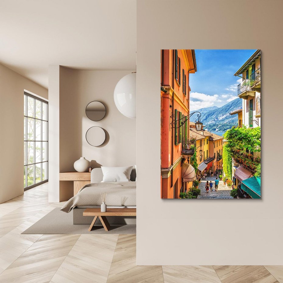 Obraz na płótnie 70x100 - Tropienie Nieskończoności - uliczka, perspektywa