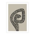 Plakat bez ramy 21x30 - Nowoczesne Spektrum Wyobraźni - boho plakat, czarne kropki kreski