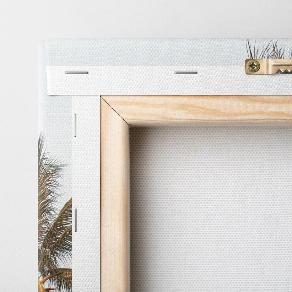 Obraz na płótnie 60x60 - Palmy - tęsknota za Hawajami - palmy, Hawaje