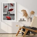 Plakat bez ramy 40x50 - Czarno-biała magia Eiffla - Eiffla, Paryż