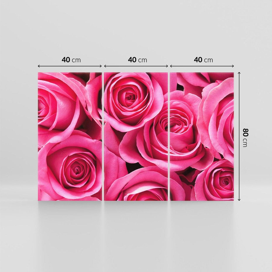 Obraz na płótnie 120x80 - Romantyczne róże w pełnym rozkwicie - róże, kwiaty