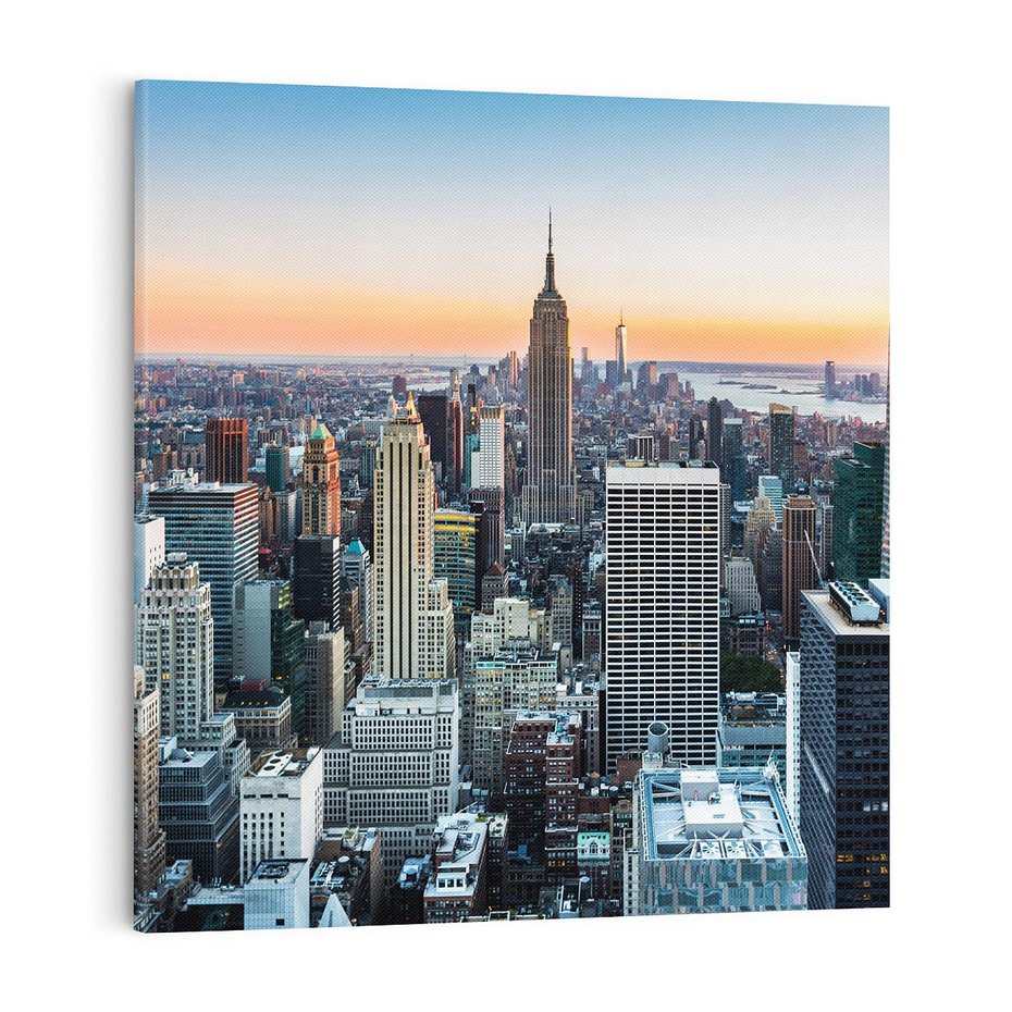 Obraz na płótnie 50x50 - Pulsujący Nowy Jork - New York, miasto