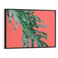 Obraz w ramie 70x50 - Energetyczna Eksplozja Natury - liście, kolor - rama czarna