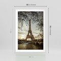 Plakat w ramie 50x70 - Uroczystość w Paryżu - Paryż, wieża - rama biała