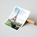 Plakat bez ramy 21x30 - Ikona Romantyzmu - Eiffla, Francja
