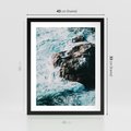 Plakat w ramie 40x50 - Siła Natury - morze, skały - rama czarna