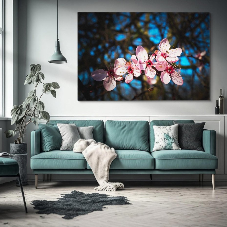 Obraz na płótnie 120x80 - Kwiatowe piękno w pełnym rozkwicie - kwiat, kwiaty