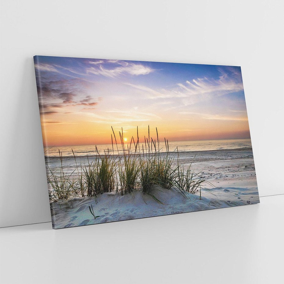 Obraz na płótnie 70x50 - Idylla nad Morzem - plaża, morze