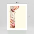 Plakat bez ramy 40x50 - Rozkwitające Marzenia - japońska sztuka, ptak