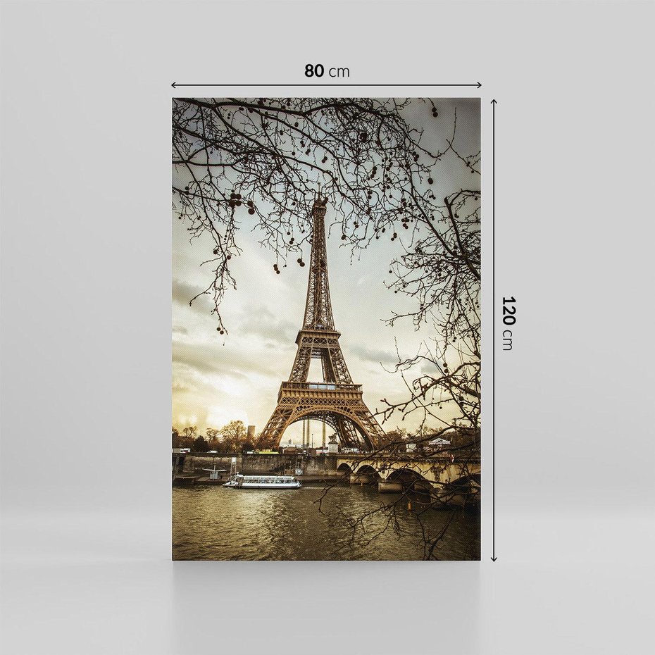 Obraz na płótnie 80x120 - Uroczystość w Paryżu - Paryż, wieża