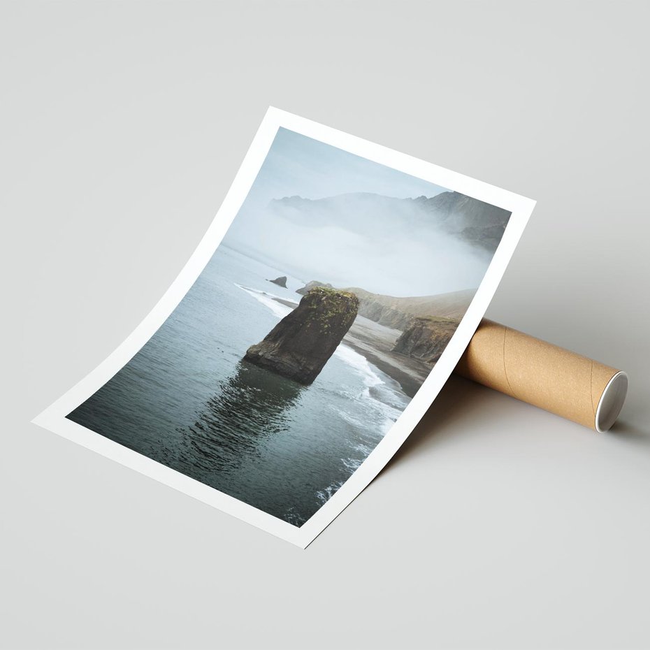 Plakat bez ramy 21x30 - Mistyczna Aura - morze, mgła