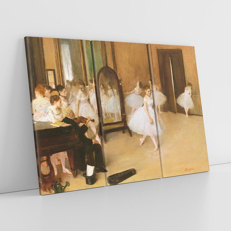 Obraz na płótnie 120x80 - The Dancing Class (1870), Edgar Degas - Reprodukcja - reprodukcja, obraz na płótnie