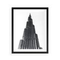 Plakat w ramie 40x50 - Wieżowiec w Monochromii - wieżowiec, architektura - rama czarna