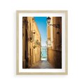 Plakat w ramie 40x50 - Perspektywa magicznej uliczki - uliczka, perspektywa - rama drewno