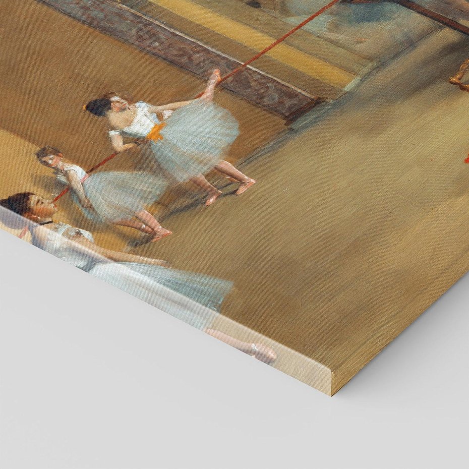 Obraz na płótnie 30x30 - The Dance Foyer at the Opera on the rue Le Peletier (1872), Edgar Degas - Reprodukcja - reprodukcja, obraz na płótnie