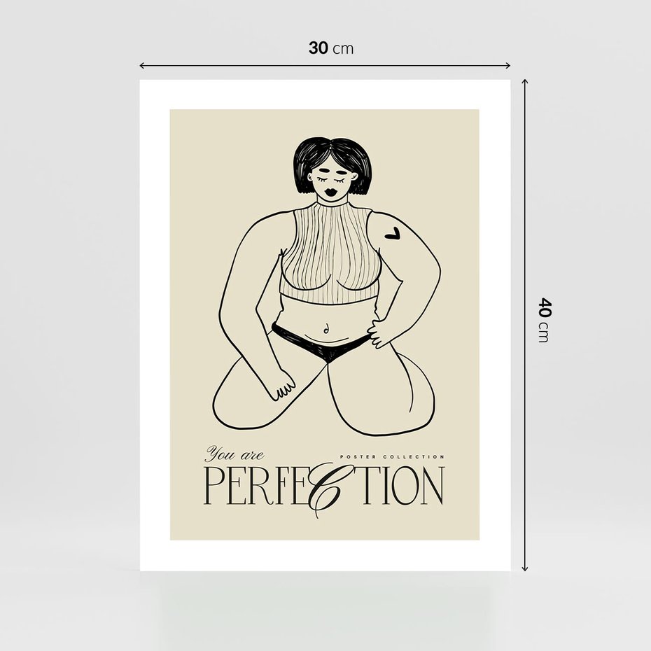 Plakat bez ramy 30x40 - Refleksje Przejmujących Myśli - rysunek, plakat