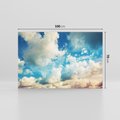 Obraz na płótnie 100x70 - Niebiańska Przestrzeń: Chmury na Horyzoncie - niebo, chmury