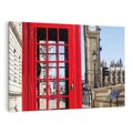 Obraz na płótnie 120x80 - Ikoniczna budka telefoniczna w Londynie - budka, telefoniczna