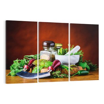 Obraz na płótnie 120x80 - Kulinarna przygoda - do kuchni, przyprawy
