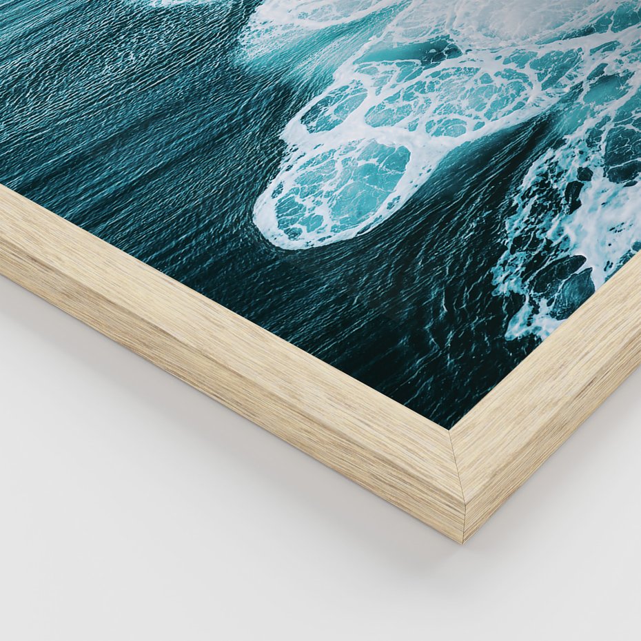 Zestaw obrazy w ramie 50x70 galeria - Tropikalny, napis, cytat, lato, podróż - rama drewno