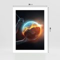 Plakat bez ramy 30x40 - Nieznane przestrzenie - planeta, kosmos