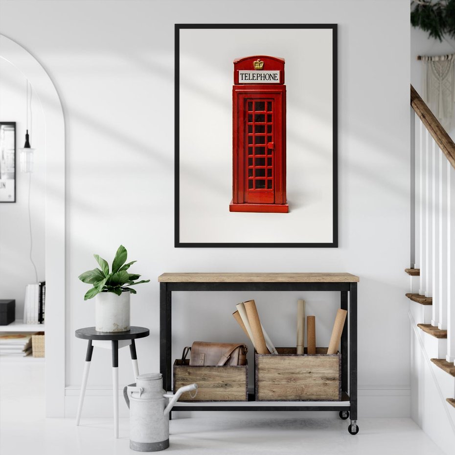 Plakat bez ramy 40x50 - Ikona Londynu - Londyn, budka