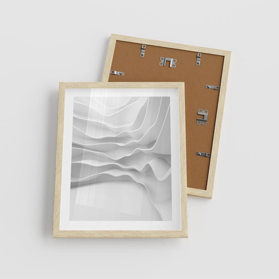 Plakat w ramie 40x50 - Żywa Natur - 3d, abstrakcja - rama drewno