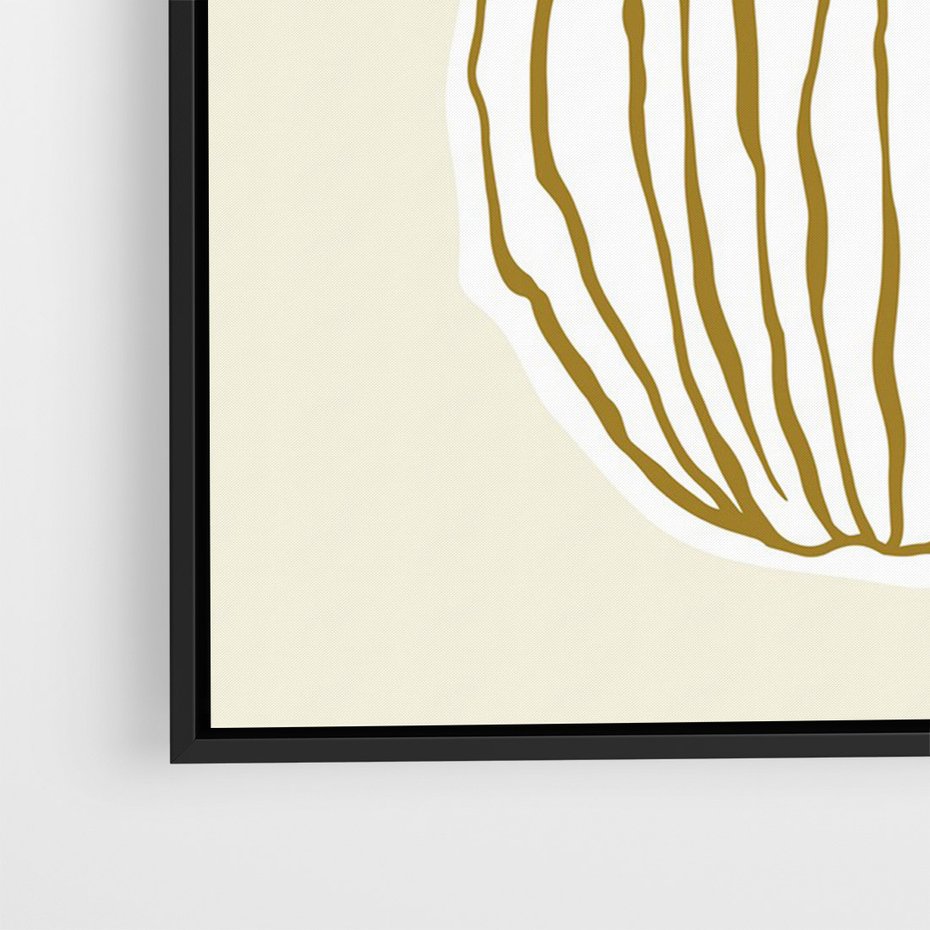 Obraz w ramie 50x70 - Przenikające Formy - abstrakcyjny plakat, kwiaty - rama czarna