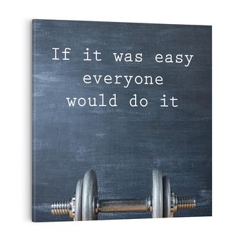 Obraz na płótnie 70x70 - Energia W Ruchu - siłownia, fitness