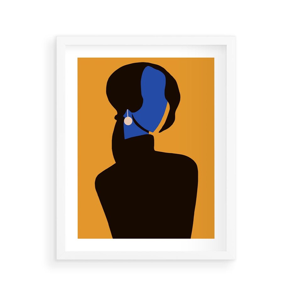 Plakat w ramie 40x50 - Transformacja Form - sztuka nowoczesna, plakat - rama biała